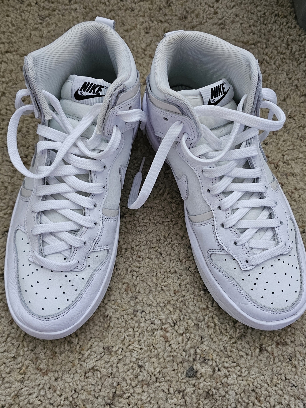 Nike White High Top Sneakers - Classic All-White